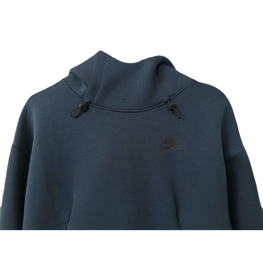 NEW Nike Womens Size Small Armory Navy Active Tech Fleece Hooded Sweatshirt $130 - Picture 5 of 9